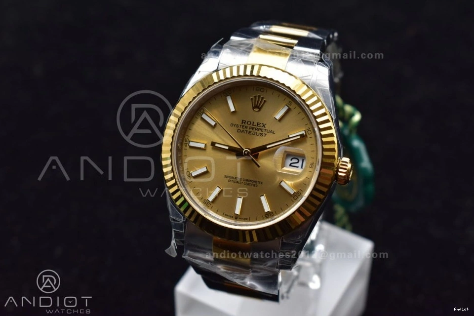 Edition Bracelet DateJust VSF 904L YG VS3235 Dial Best SS YG 41 126333 on 1:1 Oyster 1122